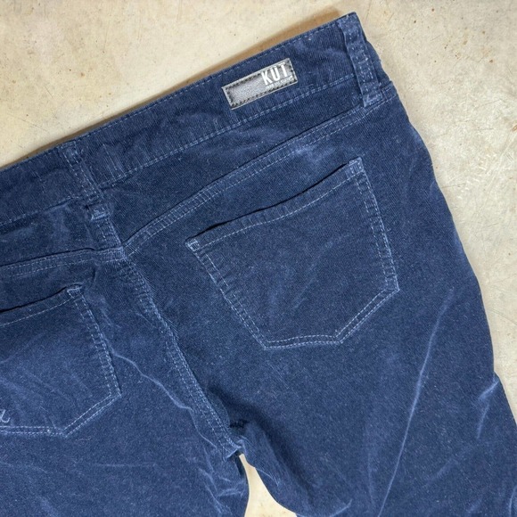 Kut From The Kloth Dianna Skinny 12P Corduroy Blue Cropped Stretch 34x24 - Picture 5 of 11